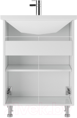 Тумба под умывальник Айсберг Амур 60 Промо без ящика