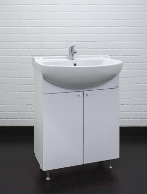 Тумба под умывальник Айсберг Амур 60 Промо без ящика