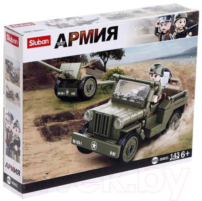 Конструктор Sluban Джип с пушкой M38-B0853 / 6958119 - фото