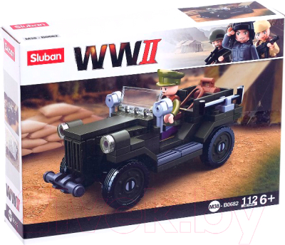 Конструктор Sluban Армия Военный джип M38-B0682 / 4192624 - фото