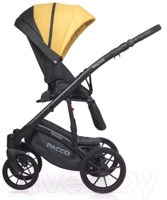 Детская универсальная коляска Riko Basic Pacco 2 в 1 (08, желтый/черный)