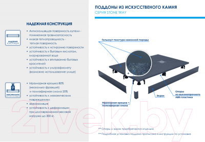 Душевой поддон RGW ST-0075G / 16152075-02