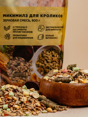 Корм для грызунов Mikimeals Для кроликов
