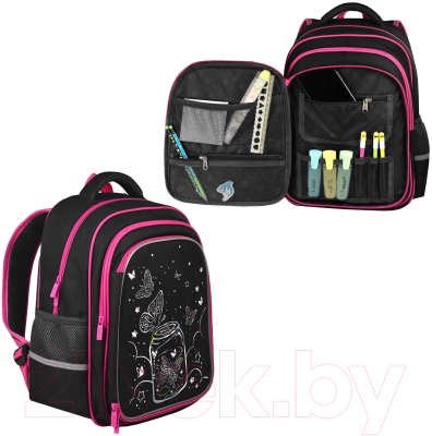Школьный рюкзак Феникс+ Волшебные бабочки / 62981