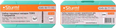 Набор головок слесарных Sturm! 1045-18-T7-110