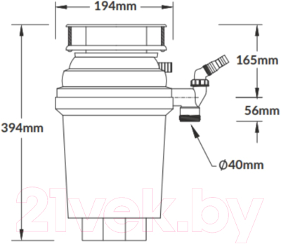Измельчитель отходов McAlpine WDU-3ASEU-POL