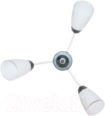 Люстра Элетех Китти 131 НПБ 01-3х60-222 / 1005405000 (белый/хром)
