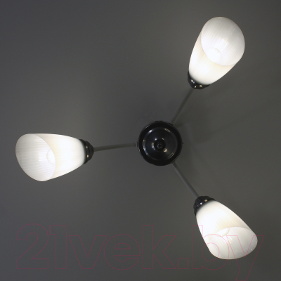 Люстра Элетех Китти 131 НПБ 01-3х60-222 / 1005405000 (белый/хром)