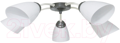 Люстра Элетех Китти 151 НПБ 01-5х60-134 Е27 / 1005405001 (белый/хром)