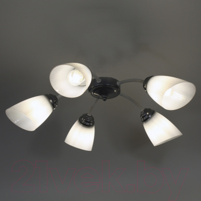 Люстра Элетех Китти 151 НПБ 01-5х60-134 Е27 / 1005405001 (белый/хром)