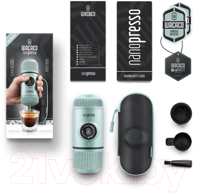Кофеварка эспрессо Wacaco Nanopresso Elements Arctic Blue