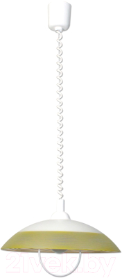 Потолочный светильник Элетех Колорика Клэр 410 НСБ 72-60 М52 / 1005253183 (матовый белый-салатовый) - фото