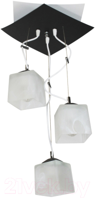 Люстра Элетех Конверт 233 НСБ 01-3х60-102 Е27 / 1005402879 (белый/черный) - фото