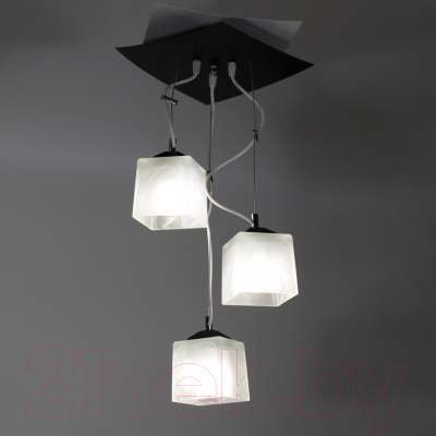 Люстра Элетех Конверт 233 НСБ 01-3х60-102 Е27 / 1005402879 (белый/черный)