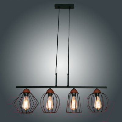 Люстра Элетех Конти 241 НСБ 01-4х60-109 Е27 / 1005405026 (черный муар/медь)