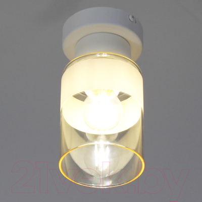 Потолочный светильник Элетех Крош 111 НПБ 01-60-104 Е27 / 1005404604 (белый муар)