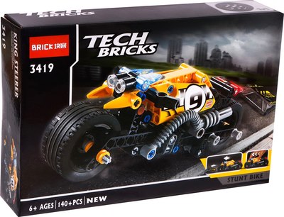 Конструктор инерционный Jisi Bricks Трюковый мотоцикл / 2588808  - фото