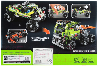 Конструктор инерционный Brick Джип-Ралли / 1468017