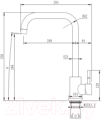Смеситель Arfeka AF SD-01SS304 (черный графит)