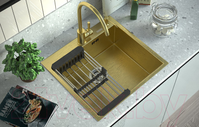 Мойка кухонная Arfeka Eco AR PVD Nano 50x50