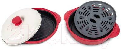 Набор для готовки в СВЧ Miku MK-PTSET-RD (красный)