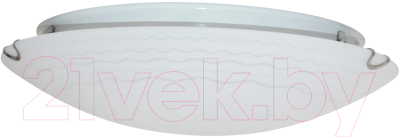 Потолочный светильник Элетех Кружево 300 НПБ 01-2х60-139 М16 / 1005204245 (матовый белый/хром) - фото