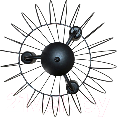 Потолочный светильник Элетех Лада 231 НСБ 01-3х60-154 Е27 / 1005404565 (черный муар)