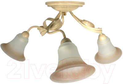 Люстра Элетех Лилия 131 НПБ 01-3х60-141 Е27 / 1005403746 (бежевый/золото) - фото