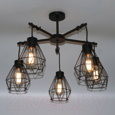 Люстра Элетех Магна 151 НПБ 01-5х60-161 Е27 / 1005404962 (черный муар)