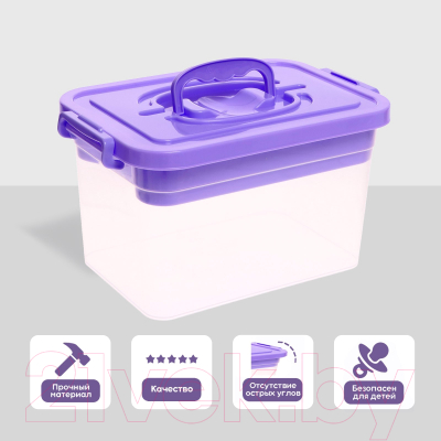 Контейнер для хранения Соломон С крышкой и вкладышем / 9354610