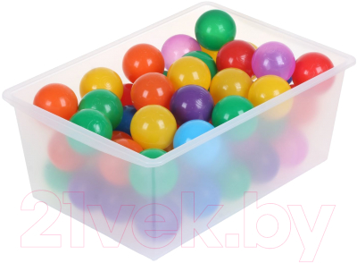 Контейнер для хранения Соломон Для хранения с крышкой / 1313466 (30л, прозрачно-матовый)