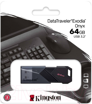 Usb flash накопитель Kingston DataTraveler Exodia Onyx 64GB (DTXON/64GB)