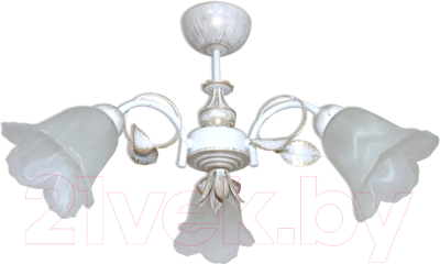 Люстра Элетех Мотив 131 НСБ 01-3х60-119 Е14 / 1005405009 (белый муар) - фото