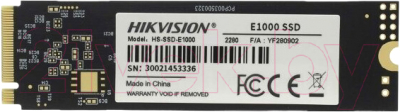 SSD диск Hikvision 1TB (HS-SSD-E1000) - фото