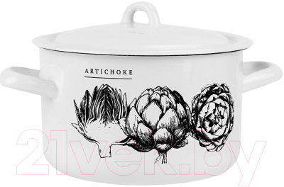 Кастрюля Лысьвенские эмали Artichoke С-16111/4 Э - фото