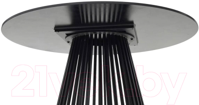 Обеденный стол M-City Terni 120 Matt / 614M04921 (черный мрамор матовый/черный)