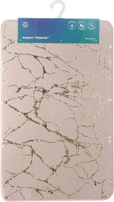 Коврик для ванной РМС Мрамор К-06БЖ-50х80 - фото