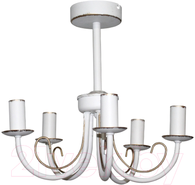 Люстра Элетех Рустика 253 НСБ 01-5х60-123 Е14 / 1005404245 (белый патина) - фото