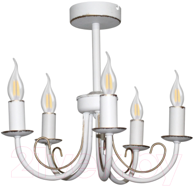 Люстра Элетех Рустика 253 НСБ 01-5х60-123 Е14 / 1005404245 (белый патина)