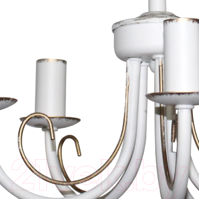 Люстра Элетех Рустика 253 НСБ 01-5х60-123 Е14 / 1005404245 (белый патина)