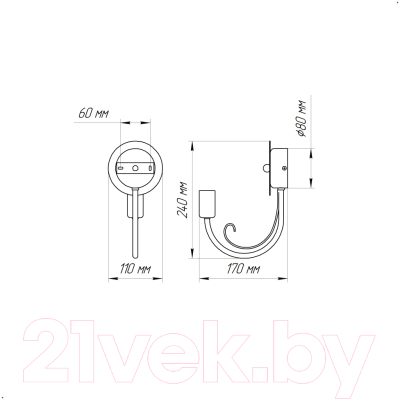 Бра Элетех Рустика 511 НББ 01-60-136 / 1005404144