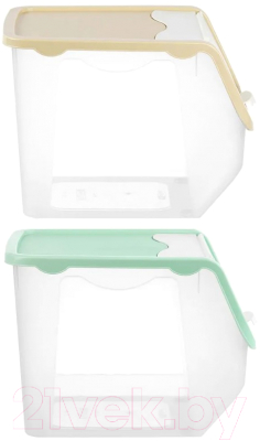 Набор контейнеров El Casa 640185-2 (фисташковый/бежевый)