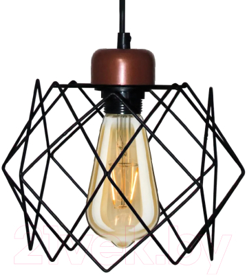 Потолочный светильник Элетех Сатурн 211 НСБ 01-60-161 Е27 / 1005404793 (черный муар/медь)