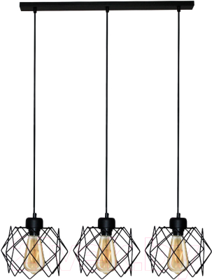 Люстра Элетех Сигма 231 НСБ 01-3х60-161 Е27/ 1005404794 (черный муар/медь)