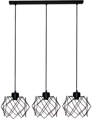 Люстра Элетех Сигма 231 НСБ 01-3х60-161 Е27 / 1005404791 (черный муар) - фото