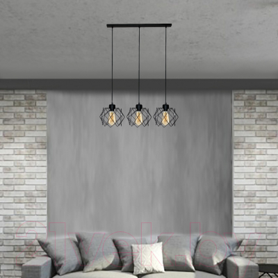 Люстра Элетех Сигма 231 НСБ 01-3х60-161 Е27 / 1005404791 (черный муар)