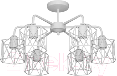 Люстра Элетех Стелла 161 НПБ 01-6х60-142 Е27 / 1005404670 (белый муар) - фото