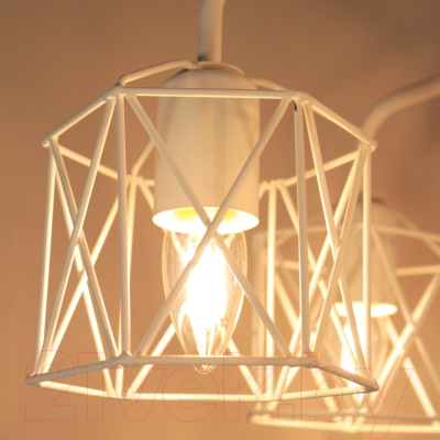 Люстра Элетех Стелла 161 НПБ 01-6х60-142 Е27 / 1005404670 (белый муар)