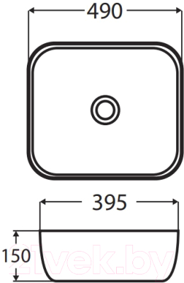 Умывальник Wellis Daisy 49х39.5 / WF00042