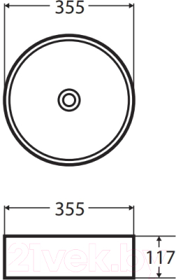 Умывальник Wellis Rose 35.5х11.7 / WF00087